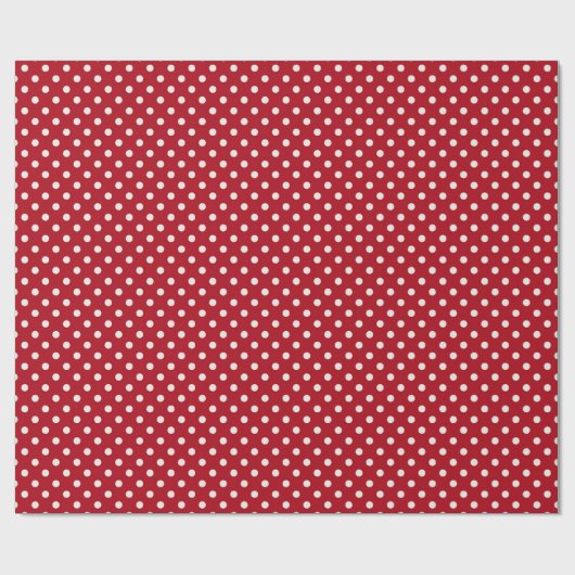 Weihnachtsrotes TupfenPoke Polkad Packpapier (Flach)