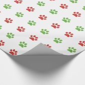 Weihnachtsrotes u. grünes geschenkpapier (Ecke)