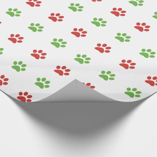 Weihnachtsrotes u. grünes geschenkpapier (Ecke)