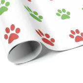 Weihnachtsrotes u. grünes geschenkpapier (Rolleneckpunkt)