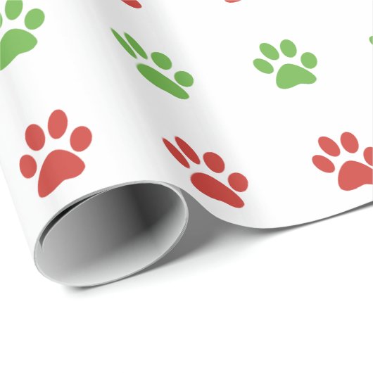 Weihnachtsrotes u. grünes geschenkpapier (Rolleneckpunkt)
