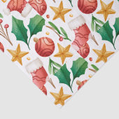 Weihnachtsrottbriefe, Poinsettia Teile und Seidenpapier (Detail)