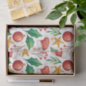 Weihnachtsrottbriefe, Poinsettia Teile und Seidenpapier (Geschenk)