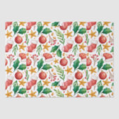 Weihnachtsrottbriefe, Poinsettia Teile und Seidenpapier (Vorderseite)