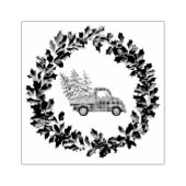 Weihnachtsrottwagen Gummistempel (Prägung)