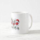 Weihnachtsrotweingläser Feiertagsvektor Kaffeetasse (VorderseiteRechts)