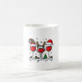 Weihnachtsrotweingläser Feiertagsvektor Kaffeetasse (Mittel)