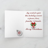 Weihnachtsrotwild Feiertagskarte (Innenseite)