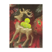 Weihnachtsrotwild mit Tennisbällen