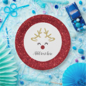 Weihnachtsrotwild-Papier-Teller Pappteller (Party)