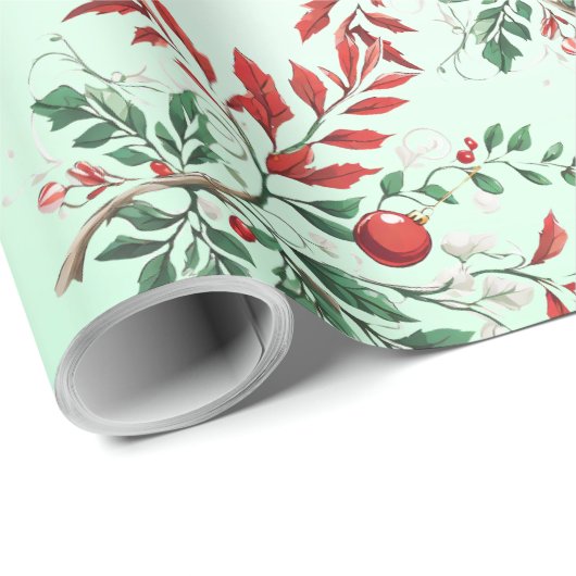 Weihnachtsrowan Geschenkpapier (Rolleneckpunkt)