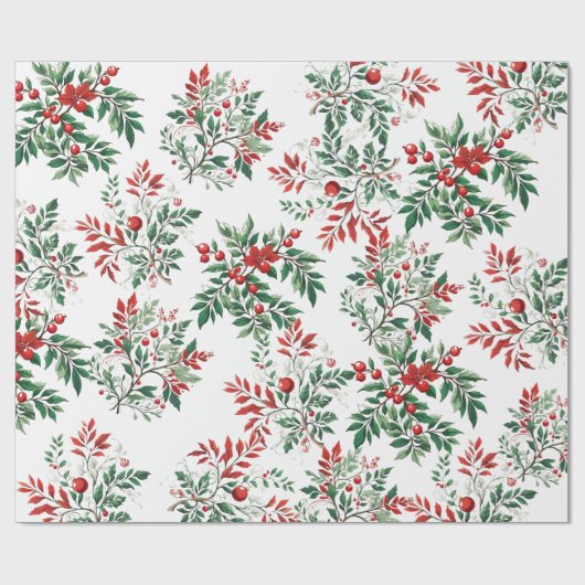 Weihnachtsrowan Geschenkpapier (Flach)