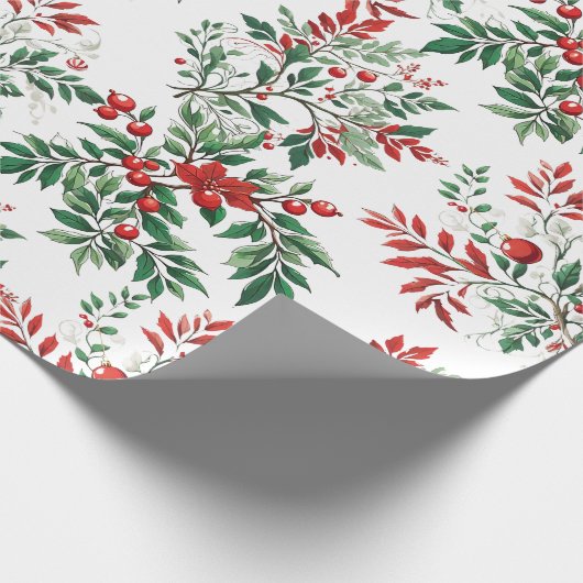 Weihnachtsrowan Geschenkpapier (Ecke)