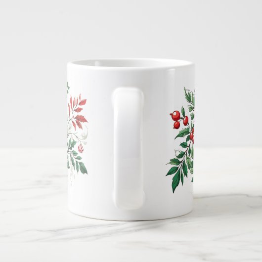 Weihnachtsrowan Jumbo-Tasse (Rückseite)