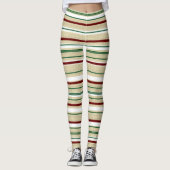 Weihnachtsrübe gestreift leggings (Vorderseite)