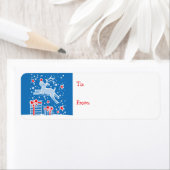 Weihnachtsrüber-Geschenkmarke schlank nach und von (Insitu)