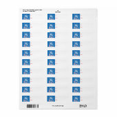 Weihnachtsrüber-Geschenkmarke schlank nach und von (Vorne)