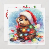 Weihnachtsrüber-Grußkarte Feiertagskarte (Vorne/Hinten)