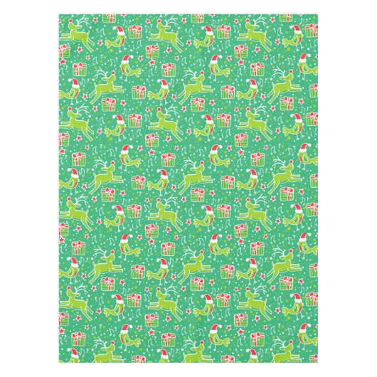 Weihnachtsrüber und Vogelgezwitscher Tischdecke (Vorderseite)