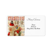 Weihnachtsrückgabe/ Versandadresse Adressaufkleber (Vorne)