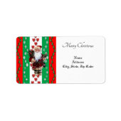 Weihnachtsrückgabe/ Versandadresse Adressaufkleber (Vorne)