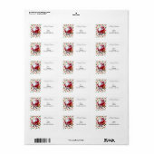 Weihnachtsrückgabe/ Versandadresse Adressaufkleber (Vorne)