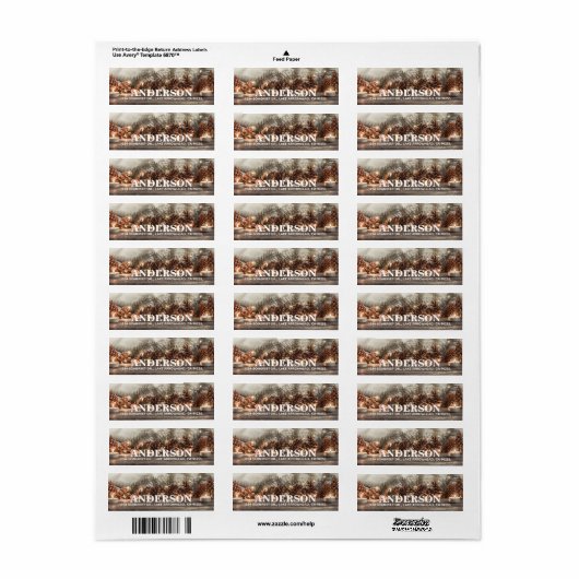 Weihnachtsrücksendeadresse (Vorne)