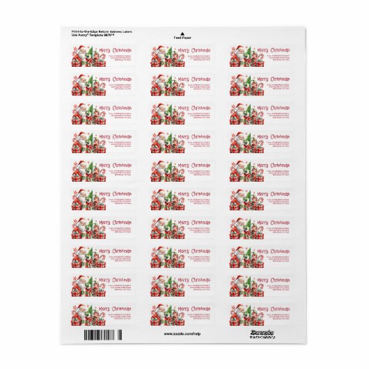 Weihnachtsrücksendeadresse (Vorne)