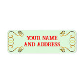 WeihnachtsRücksendeadressen-Aufkleber (Vorne)