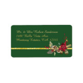 WeihnachtsRücksendeadressen-Aufkleber Adressaufkleber (Vorne)