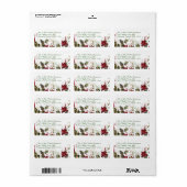 WeihnachtsRücksendeadressen-Aufkleber Adressaufkleber (Vorne)