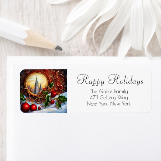 Weihnachtsrücksendetikett (Insitu)