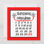 Weihnachtsrückstand Feiertagskarte (Vorderseite)