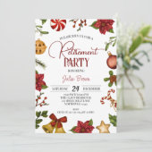 Weihnachtsruhestand Party Einladung (Stehend Vorderseite)