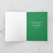 Weihnachtsruhm für Gott im höchsten Frieden Karte (Innenseite)