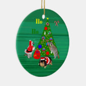 Weihnachtsrunde Verzierung Keramik Ornament (Rechts)