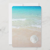 Weihnachtsrundfahrt Hochzeit Starfish Ornament Einladung (Rückseite)