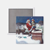 Weihnachtsrüstung von Büchern Magnet (Vorderseite/Rückseite)