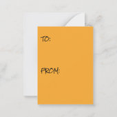 Weihnachtssaal im Spuk Haus Mitteilungskarte (Rückseite)