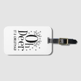 Weihnachtssaal mit lustiger Illustration Gepäckmar Gepäckanhänger