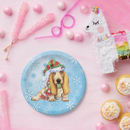 Weihnachtssaal Pappteller (Party)