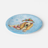 Weihnachtssaal Pappteller (Schrägansicht)