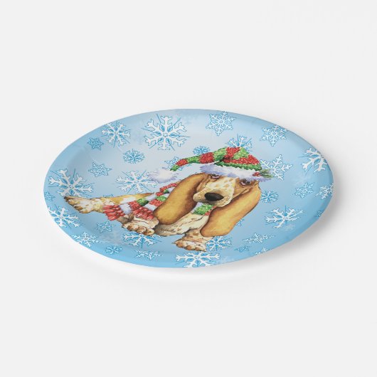 Weihnachtssaal Pappteller (Schrägansicht)