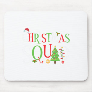 Weihnachtssäckel Familie passt Funny Xmas Mousepad