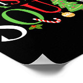 Weihnachtssäckel Familie passt Funny Xmas Poster (Ecke)