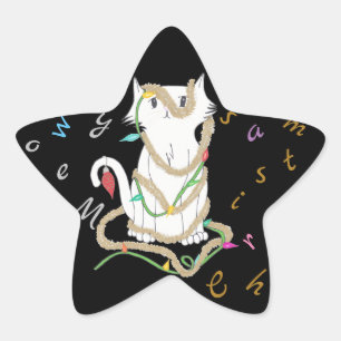 Weihnachtssäckel Stern-Aufkleber