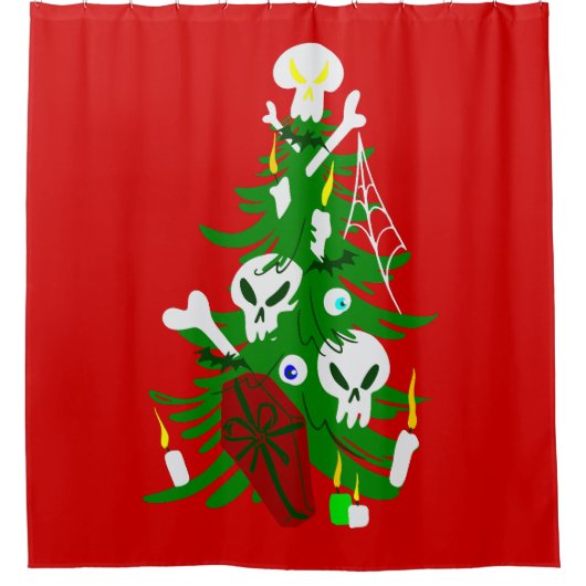 Weihnachtssaft Duschvorhang (Vorderseite)
