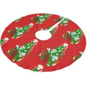 Weihnachtssaft Polyester Weihnachtsbaumdecke (Schrägansicht)