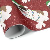 WeihnachtsSaint Bernard Geschenkpapier (Rolleneckpunkt)