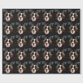 WeihnachtsSaint Bernard Geschenkpapier (Flach)